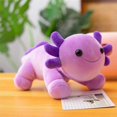 thumbnail image 5 of Poupée Salamandre Fourcorner (Violet) Nouvelle Peluche Multicolore Mignonne, 5 of 5