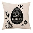 thumbnail image 4 of Cheapark Easter Day Linen Pillowcase for Home Decoration 18x18 Inches, 4 of 5
