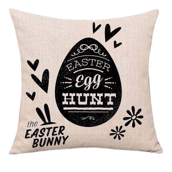 Moocorvic Easter Pillow Easter Decor Easter Pillow Covers Rabbit,Easter Bunny Egg Decorative Throw Pillow Sofa Cushion Cover Home Decor Pillow for Outdoor,Easter Gifts Easter Toys,