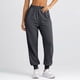 thumbnail image 2 of Pantalones de chándal con forro polar para mujer - Pantalones de yoga de cintura alta con bolsillos, material de poliéster, tallas S-XXXL, 2 of 6
