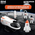 thumbnail image 4 of Juguetes Pistas de Carreras Astronauta Rm Regalomex 50+ Piezas para Niños Naranja Mediano, 4 of 5