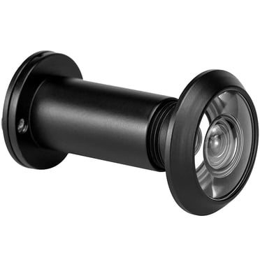 Earl Diamond Door Peephole – Solid Brass 220-Degree Security Viewer With Privacy Cover, Satin Nickel