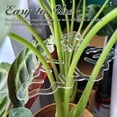 thumbnail image 4 of Juego de Abrazaderas de Bambú de Tortuga, Soporte de Plástico para Tallo de Planta, Soporte de Hoja de Planta Verde en Forma de Flor, Caparazón de Tortuga de Bambú, 5 Piezas A, 4 of 5
