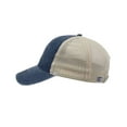 thumbnail image 3 of The Game  Pigment-Dyed Trucker Cap, Navy & Stone - Adjustable, 3 of 5