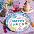 thumbnail image 5 of Fmbmuo Paper Easter Bunny and Easter Egg Plates 16 Pcs Party Decorations, Fun Leak-Proof Blue Supplies Kit for Easter Brunch, 5 of 5