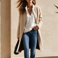 thumbnail image 2 of Enjoytime Fleece Jacket Women Fall Winter Stand Collar Zip Up Long Coat Warm Casual Trendy Long Sleeve Outerwear with Pockets, 2 of 8