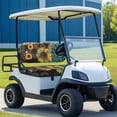 thumbnail image 2 of Garronmavis Green Leopard Sunflower Universal Fit Golf Cart Seat Covers for Sun Protection Breathable Summer Accessiores for Interior Split Backrest Front Seat Cover, 2 of 6
