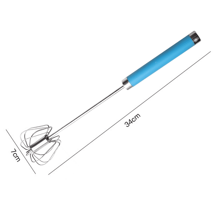 Stainless steel household manual semi-automatic rotary egg beater 