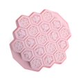 thumbnail image 1 of Injueey Silicona 19 cavidades Herramientas para pasteles de chocolate Molde Bandeja para magdalenas Autoensamblaje Hornear Cubitos de hielo Herramientas y accesorios para hornear Rosa claro, 1 of 6