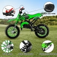 thumbnail image 3 of Gpower Gasoline 49cc Dirt Bike for Kids 13-17,2-Stroke Gas Power Mini Dirt Bike,Green, 3 of 7