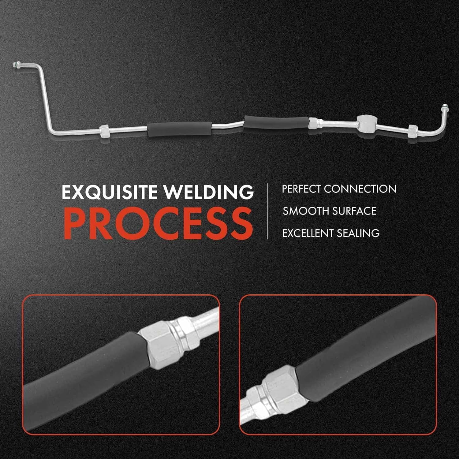 A-Premium A/C Liquid Line Hose Assembly Compatible with Chevrolet C3500 1994-2000, K3500 1994-2000 & GMC C3500 1994-1995, K3500 1994-2000, 6.5L, Condenser to Evaporator, Without Orifice Tube
