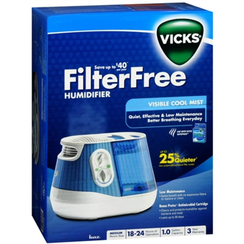 Vicks V4500 Cool Mist Humidifier 1 Each - Walmart.com - Walmart.com