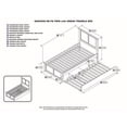 thumbnail image 4 of Leo & Lacey Madison Twin Platform Bed  & Twin Trundle in Walnut, 4 of 4