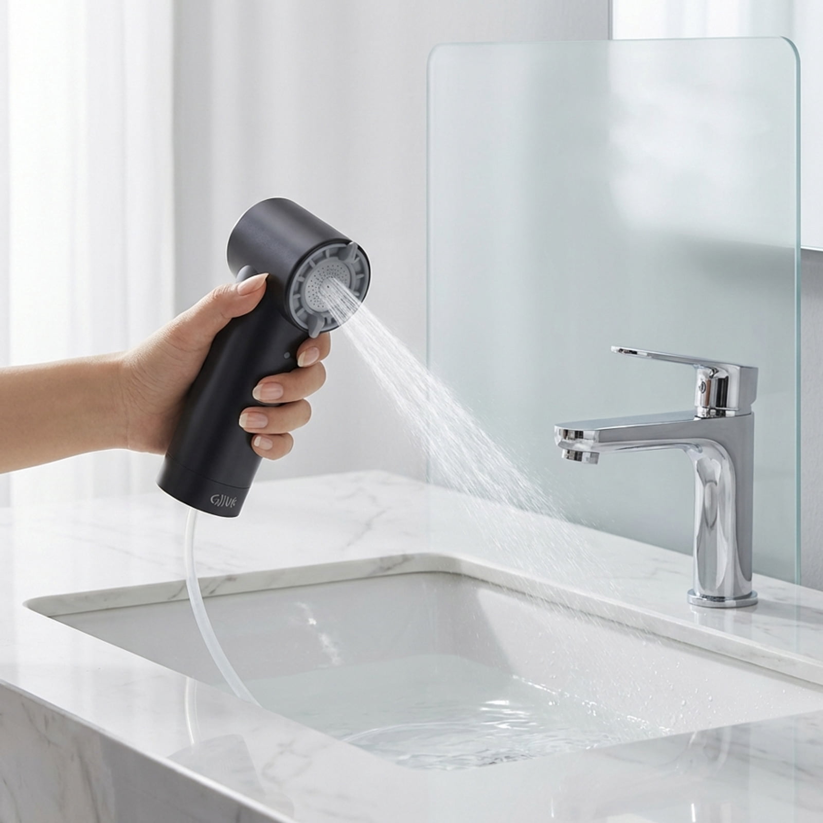 Portable Electric Travel Bidet 3 Modes, Handheld Shattaf with 500ml Bottle & 1.5m Long Hose, Rechargeable Personal Hygiene Kit for Travel, Camping, Wudu &MaternityCare & Elderly