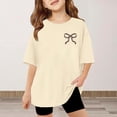 thumbnail image 5 of WOYY Infant Girls Oversized T Shirt Bow Print Breathable Short Sleeve T-Shirt, Sizes 12-24M, 5 of 5