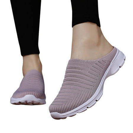 

Ykohkofe Women Breathable Lace Up Shoes Flats Casual Shoes Unisex Lightweight Work Shoes Sporty Breathable Slip Work Trainers