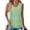 Green, variant on Women Summer Tank Tops Loose Fit Flowy Boho Pleated Sleeveless Shirts V Neck Dressy Casual Tunic Trendy Blouses, Purple L