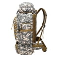 thumbnail image 4 of Mochila impermeable de 80 l para entrenamiento al aire libre, senderismo, camping, bolsa Molle (caqui) Ehuebsd Para estrenar, 4 of 9