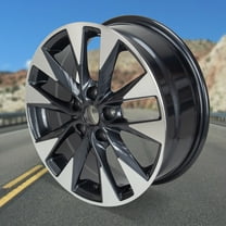 NEW 17" Alloy Rim 17x6.5 Inch Replacement Wheel Rim for Nissan Sentra 2016- 2019, Grey Machined 403004FU3A, 403004FR9D