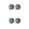 thumbnail image 1 of Minnieouse 1 par de empanadas para pezones desechables con purpurina antiprotuberancia pétalo de satén elegante OY conjunto protector de pecho forma de flor 2piezas, 1 of 6