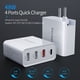 thumbnail image 5 of Methold Cargador de pared para teléfono de 4 puertos Puertos USB PD Adaptador de carga rápida de pared para teléfono móvil Cargadores de dispositivos electrónicos específicos, 5 of 6
