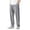 Gray 1, variant on Kureaily Men's Spring And Summer Linen Casual Pants Cotton Pants Linen Trousers Elastic Waist
