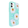 thumbnail image 1 of Funda de Diseño Doble Capa con Vidrio 9D para iPhone 12 mini (5.4) Margaritas con fondo menta Selicell  Funda de diseño doble capa, 1 of 2