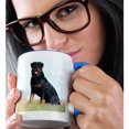 thumbnail image 2 of 3dRose, Rottweiler, 15oz Two-Tone Blue Mug, 2 of 7