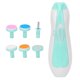 thumbnail image 1 of Baby Electric Nail Grinder Low Noise Manicure Care Portable Infants Nail File with 6 Grinding Head Sky Blue, 1 of 5