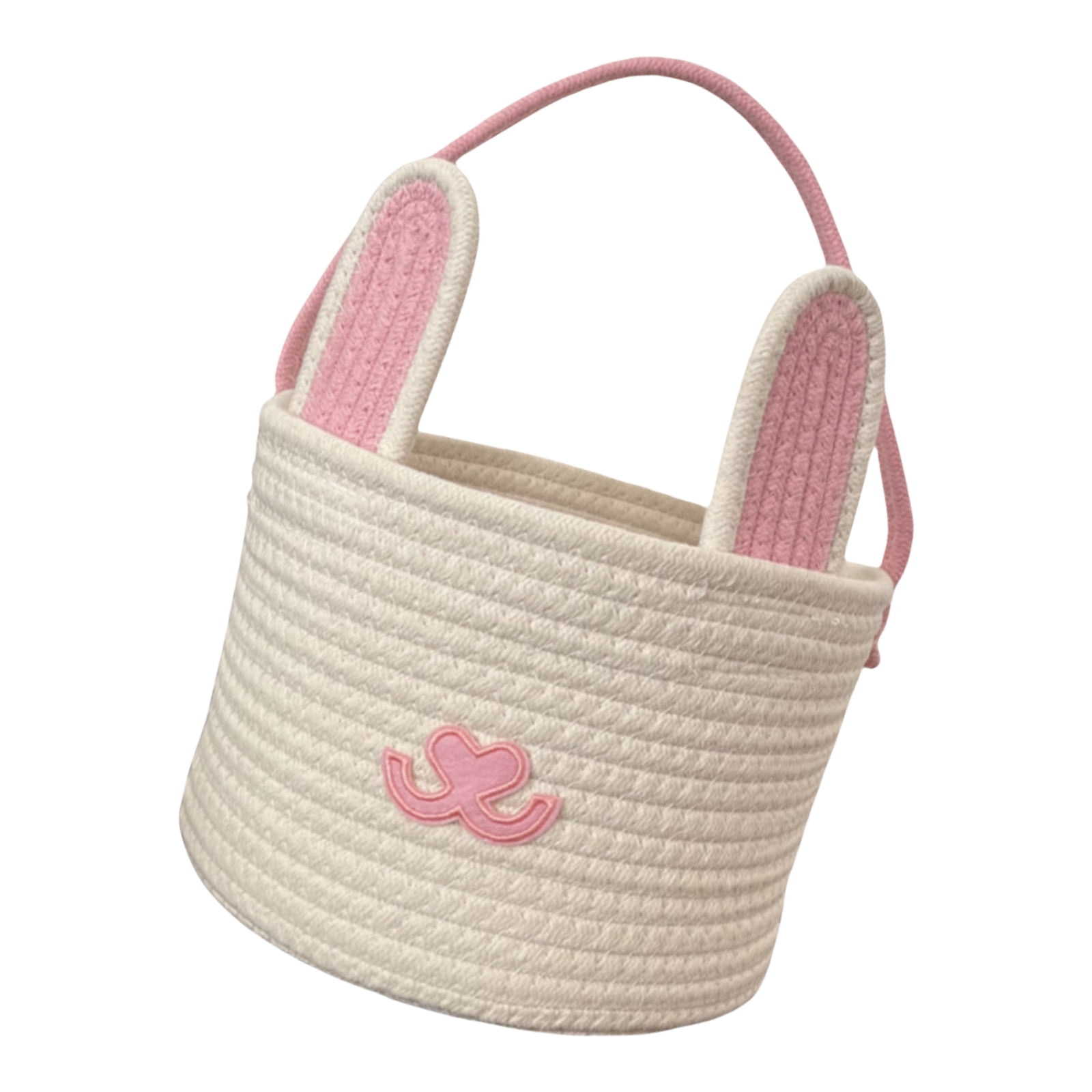 Sturdy Handwoven Materials Easters Rabbits Eggs Basket Convenient for Kids and Teachers During Festival Special Event