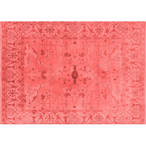 Ahgly Company Indoor Rectangle Oriental Red Industrial Area Rugs, 3' x 5'