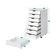 thumbnail image 3 of Naomi Home 7-Drawer File Storage Cabinet with Wheels and Printer Stand, White, 1 Unit, 3 of 3