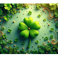 thumbnail image 4 of Cloverleaf Greenery Theme Background Banner Party Decorations St Patrick's Day Decor Event Backdrop Celebration Photography Props, 4 of 4