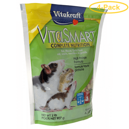 Vitakraft VitaSmart Complete Nutrition Rat, Mouse & Gerbil Food 2 lbs - Pack of