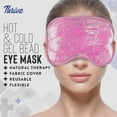 thumbnail image 3 of Thrive Hot & Cold Gel Bead Eye Mask for Puffiness, Migraine Relief, Pink, 3 of 8