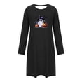 thumbnail image 4 of SELONE Nightgowns for Women Halloween Plus Size Short Nightshirts Ghost Long Sleeve Nightwear Gift for Wife Sleep Dress, 4 of 6