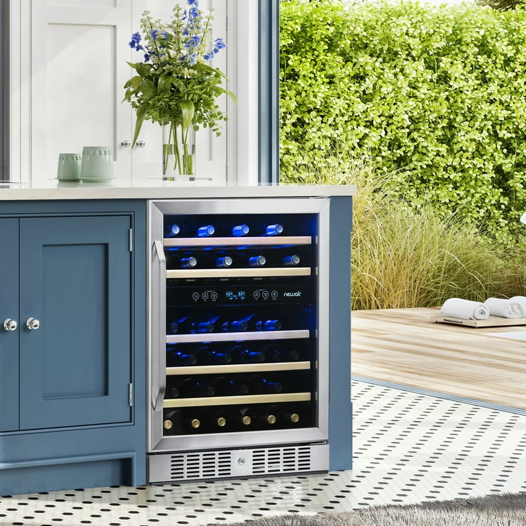 Free Shipping! Newair 24'' Dual Zone Wine Cooler - 46 Bottle