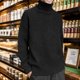 thumbnail image 3 of Gibobby Suéter cuello alto hombre Camisetas básicas de cuello alto para hombre, de ajuste delgado, de punto casual(Negro,G), 3 of 4