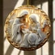 thumbnail image 5 of Adorno Decorativo de Pascua Acrílico con Forma de Belén, 8 X 8 Cm, Ligero, para Colgar En El Coche, En Casa o En Fiestas | Decoración Festiva Duradera para Colgar En La Pared, Espejo o Mesita de Noch, 5 of 6