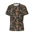 thumbnail image 5 of Qekee Mushroom Garnish Classic Fit T-Shirt Men's Shirt Men's Tight Short Sleeves for Exercise, Running, Mountaineering - Mushroom Garnish, 5 of 9