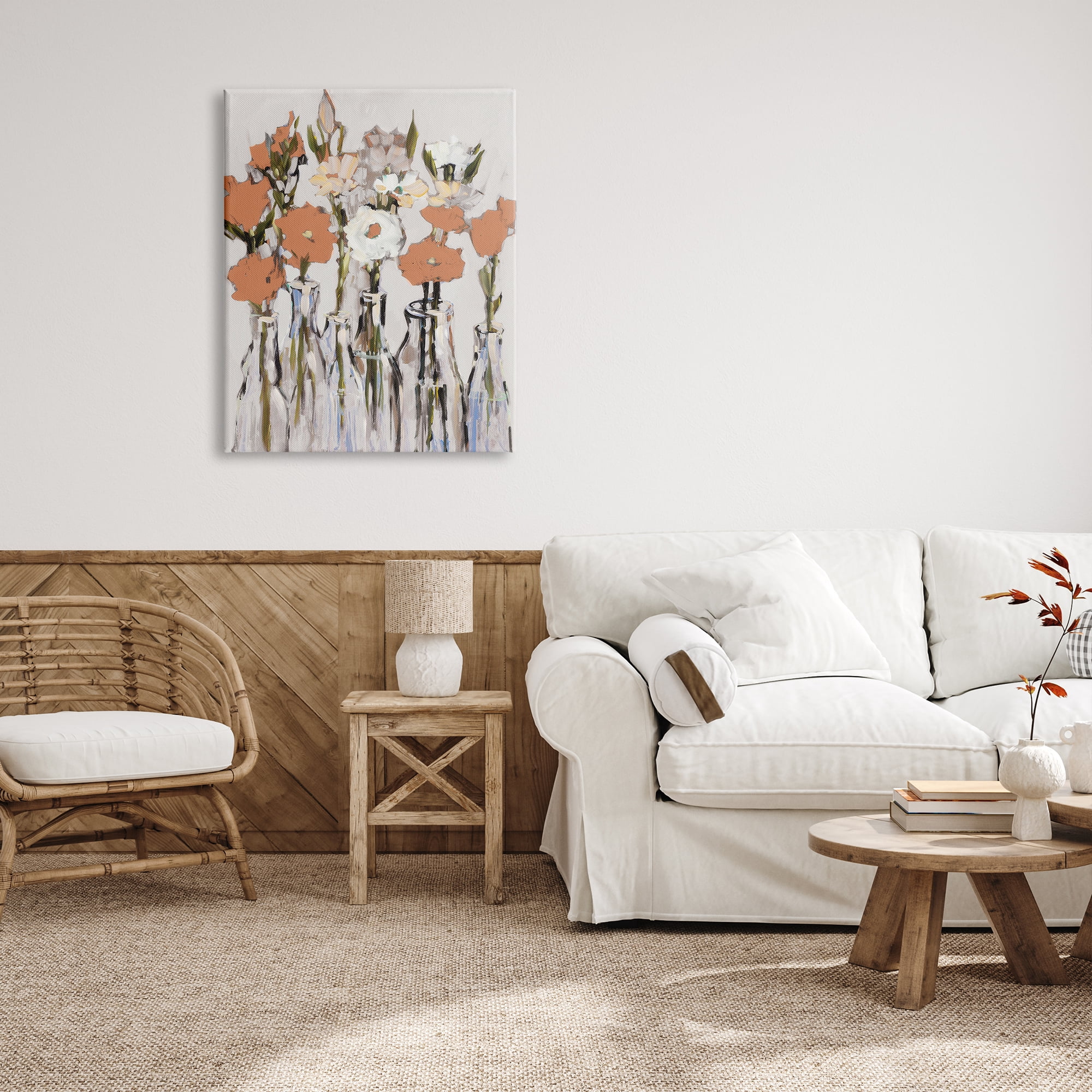 Stupell Industries Modern Flower Vases Painting Botanical & Floral Painting Gallery Wrapped Canvas Print Wall Art, 30 x 40