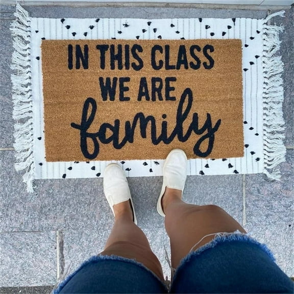 1X Carpet Welcome Doormat Entrance Front Door Mat for Home Bedroom Decor Non Slip Rug Decorative Accessories 24脳16 Inches