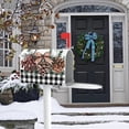thumbnail image 5 of Winter Pine Cone Mailbox Cover Magnetic Standard Size 21" x 19", Buffalo Plaid Farmhouse Decorative Post Letter Box Wrap Decor, Christmas Pine Needle Bow Red Berry Garden Yard Outdoor Decoration, 5 of 6