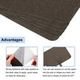 thumbnail image 3 of Uxcell 6Pcs Sofa Fabric Repair Patches Linen Fabric Patches 4.13" x 6.1" Dark Brown, 3 of 5