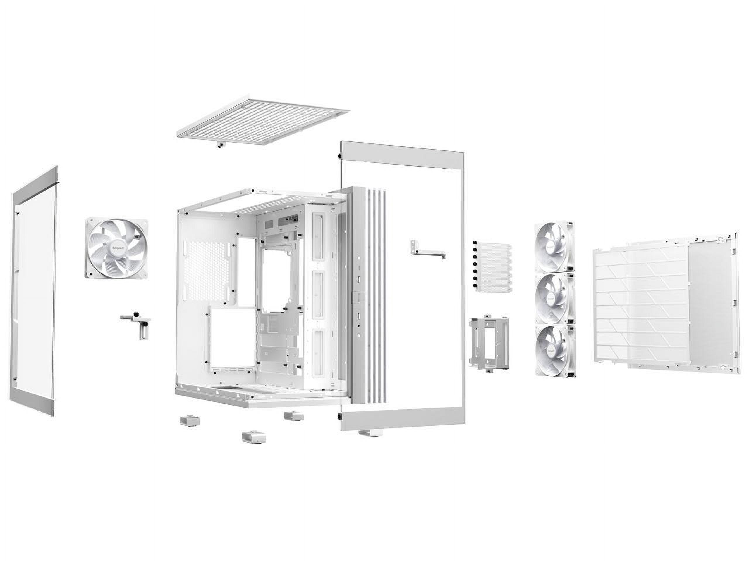 be quiet! LIGHT BASE 600 LX White ABS / Steel / Tempered Glass ATX Mid Tower Case