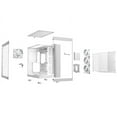 thumbnail image 4 of be quiet! LIGHT BASE 600 LX White ABS / Steel / Tempered Glass ATX Mid Tower Case, 4 of 9