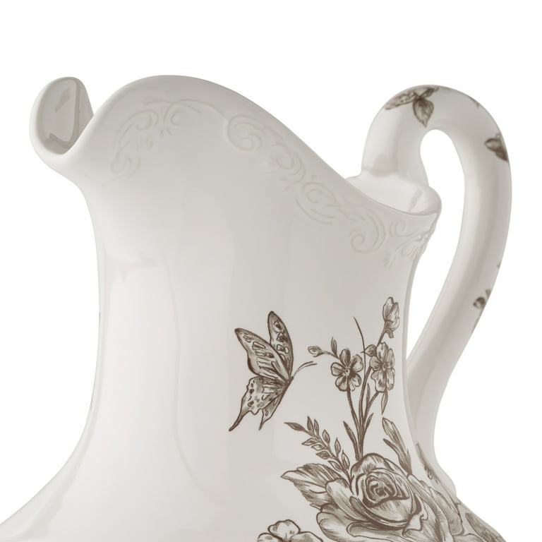 The Pioneer Woman Agatha Stoneware 2-Quart Pitcher, Brown