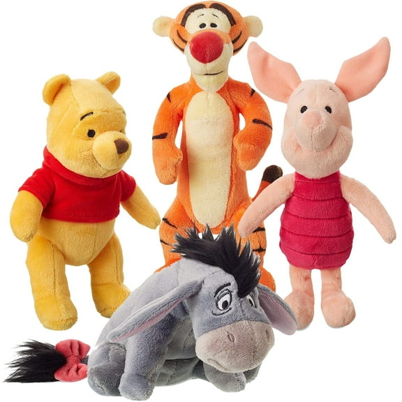 Winnie the Pooh Stuffed Animal Set and Friends Plush Toys NEW