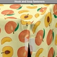 thumbnail image 4 of Peach Dog Crate Cover, Rhythmic Fresh Raw Sliced Fruits Warm Pastel Tones Illustration Print, Easy to Use Pet Kennel Cover for Dogs, 35" x 23" x 27", Pale Yellow Burnt Sienna, by Ambesonne, 4 of 6