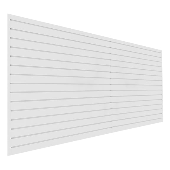 Slat Wall Paneling Garage Slatwall Panels 4x8 ft, Slat Wall Storage Systems Garage Wall Organizer, Wall Mount Garden, PVC Wall Panels Garage Storage & Organization Products,96" x 48" Packs of 8, Grey